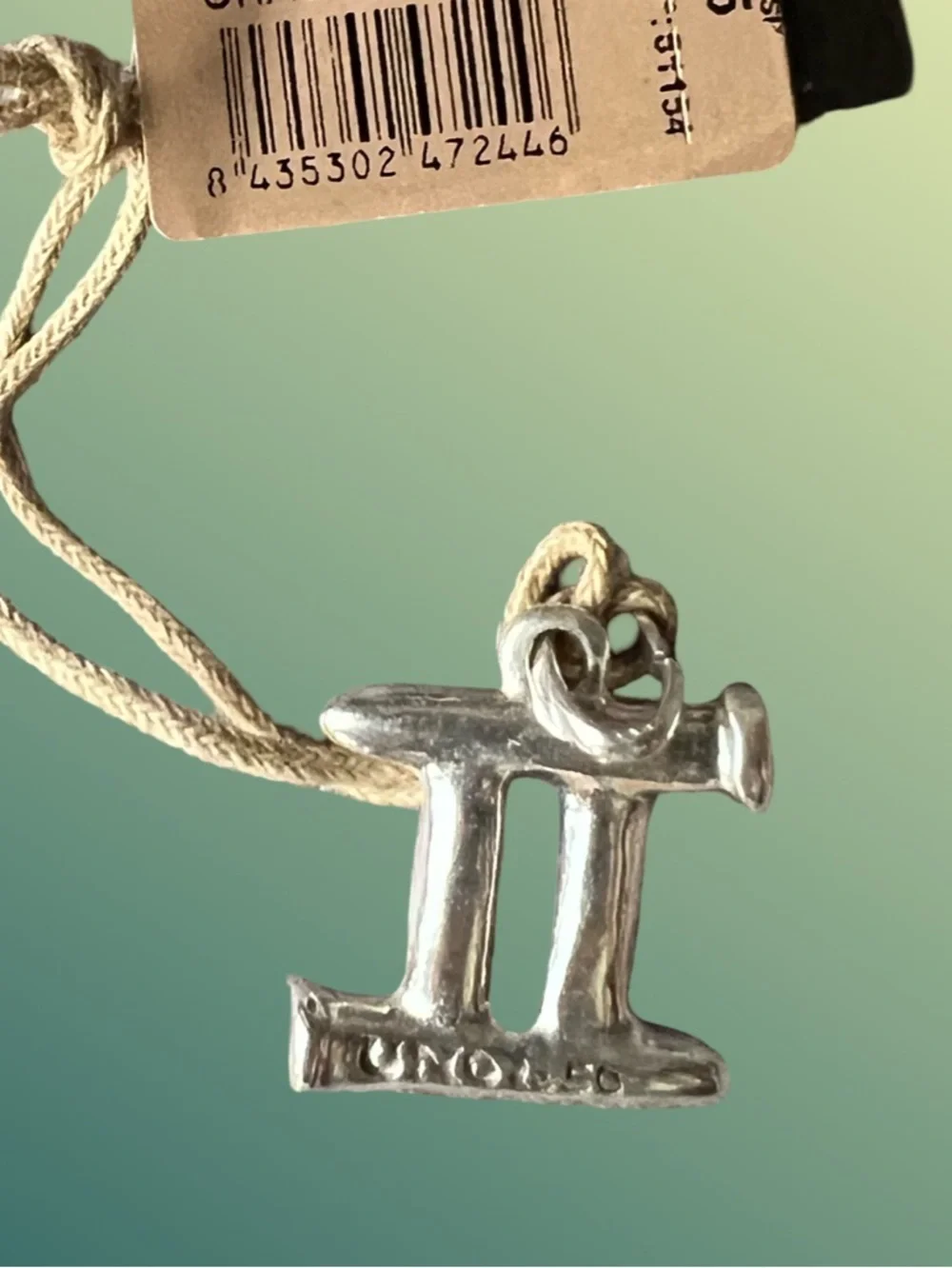 Gemini Sterling Silver-Plated Charm by UNO de 50 - Picture 3 of 4